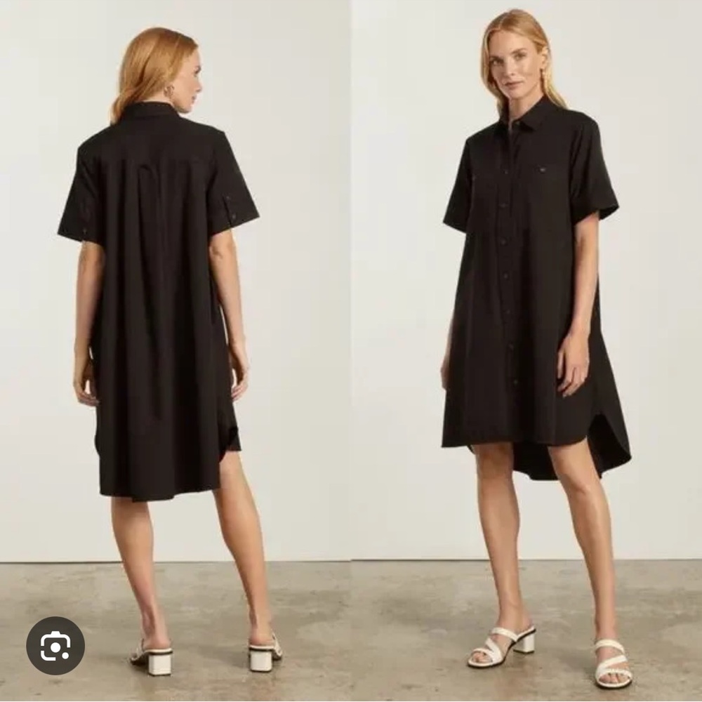 The Daytripper Shirtdress in Black Small